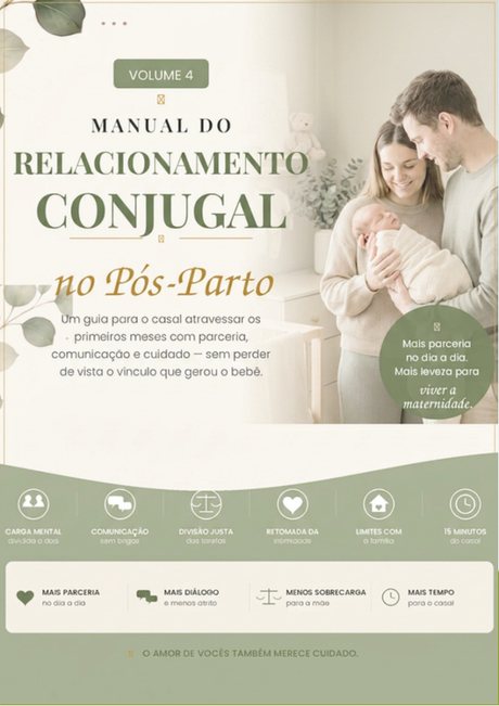 Capa do Manual do Relacionamento Conjugal no Pós-Parto